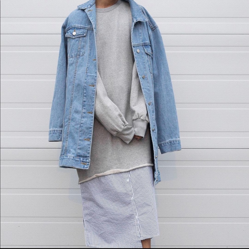 Oak + Fort Oversized Jean Jacket (Coat F34)